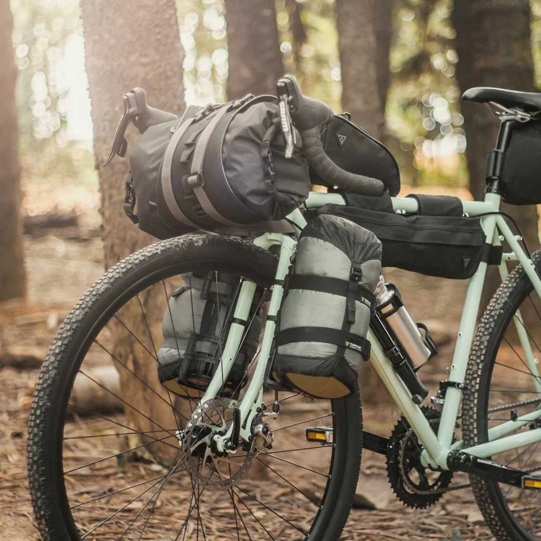 Topeak VersaCage – šakės ir rėmo bagažinė su tvirtinimo dirželiais