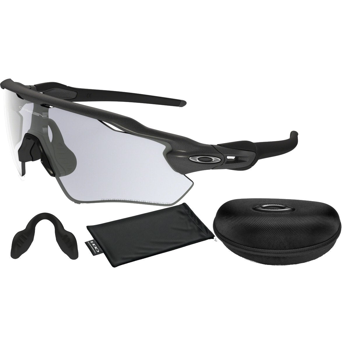 Oakley Radar EV Path - Photochromic Steel/Clear Black Iridium Photochromic Activated - OO9208-13 sportiniai saulės akiniai
