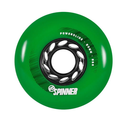 Ratukai riedučiams Powerslide Spiner 80mm/88A žali