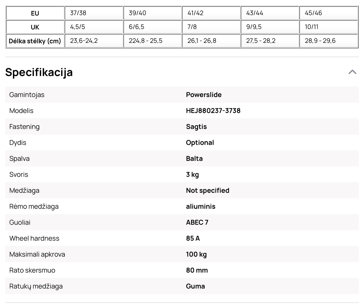 Riedučiai Rollerblades Powerslide Zoom Pro Black 80 Trinity
