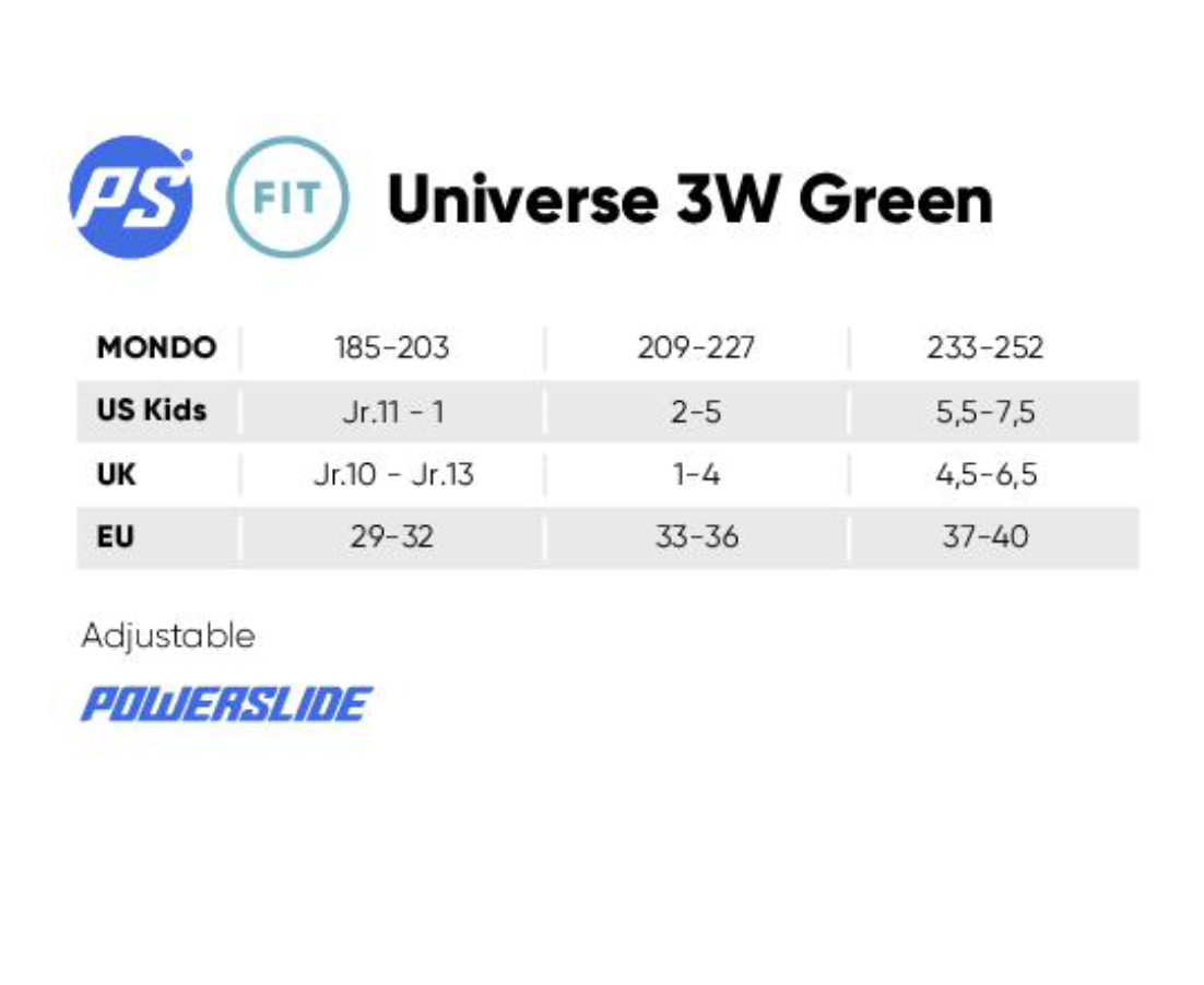 Riedučiai vaikiški Powerslide Phuzion Universe žali