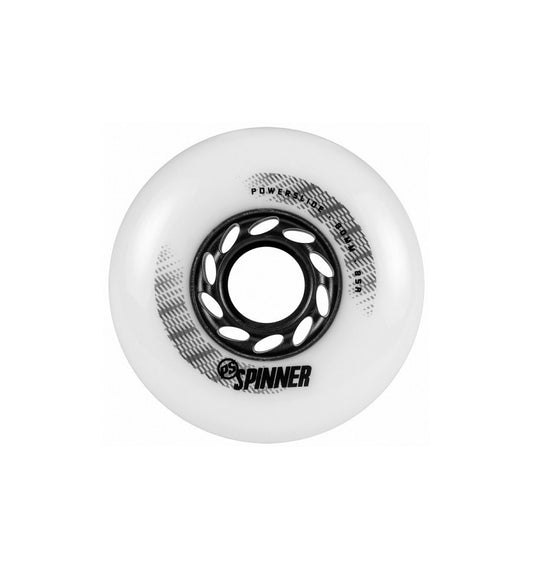 Ratukai riedučiams Powerslide Spiner 80mm/85A balti