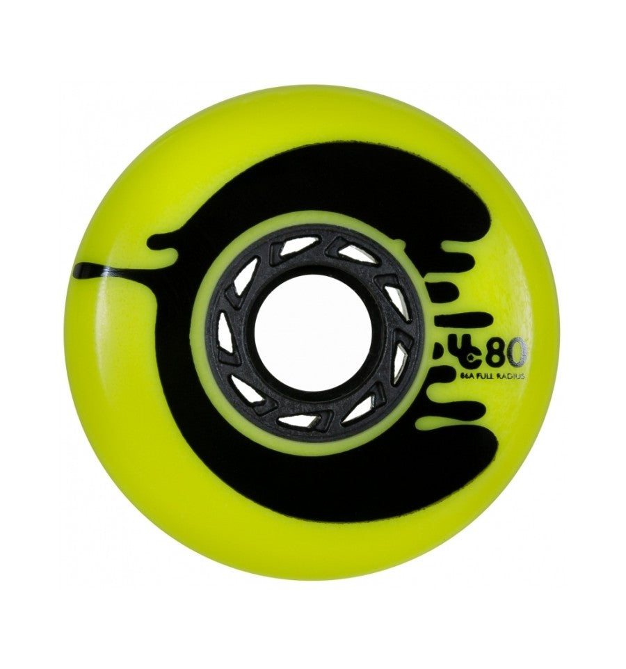Ratukai riedučiams Undercover Cosmic Roche Yellow, 80mm/88A