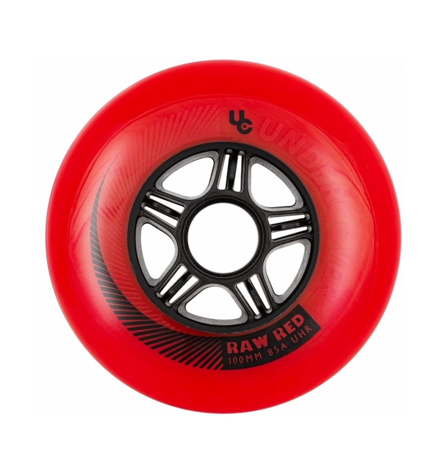 Ratukai rieduciams Undercover RAW Red 100mm/85A, 1 vnt.