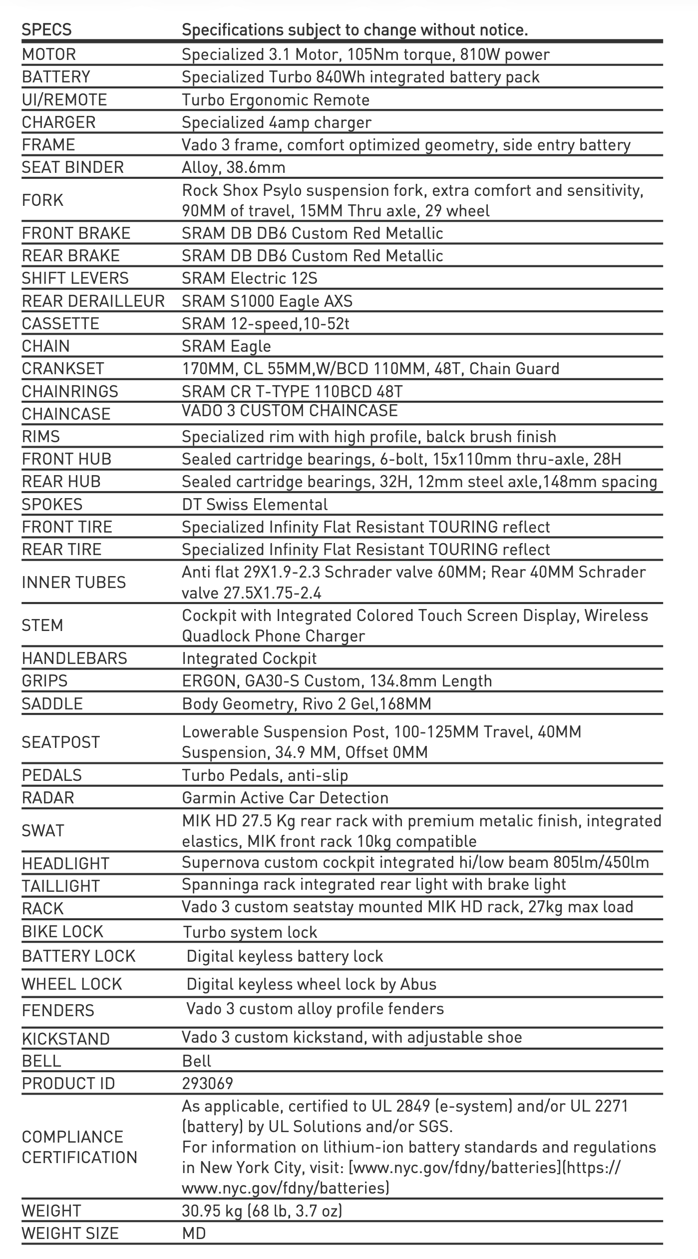 Elektrinis dviratis Specialized Turbo Vado 3 6.0